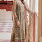 Emaan Adeel Net Embroidered 3 piece Unstitched Dress - LX 02