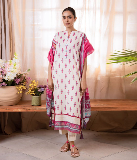 Zellbury Printed Lawn Unstitched 3 piece dress - WUS24E31072 Summer Collection