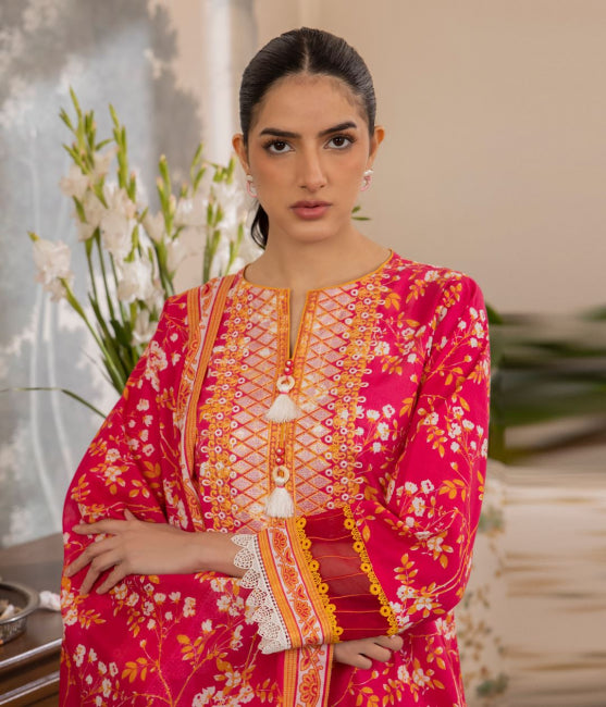 Zellbury Embroidered Lawn Unstitched 3 piece dress - WUS24E31102 Summer Collection