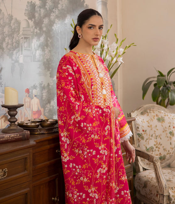 Zellbury Embroidered Lawn Unstitched 3 piece dress - WUS24E31102 Summer Collection