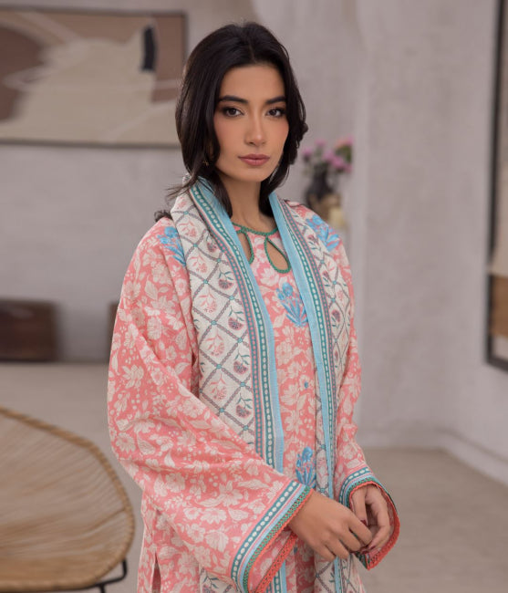 Zellbury Embroidered Lawn Unstitched 3 piece dress - WUS24E31109 Summer Collection