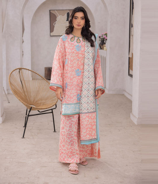 Zellbury Embroidered Lawn Unstitched 3 piece dress - WUS24E31109 Summer Collection