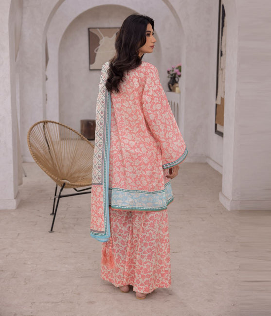 Zellbury Embroidered Lawn Unstitched 3 piece dress - WUS24E31109 Summer Collection