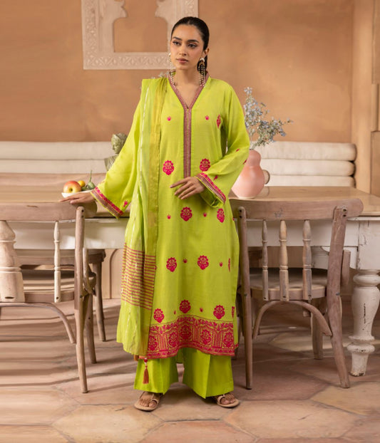 Zellbury Embroidered Lawn Unstitched 3 piece dress - WUS24E31131 Summer Collection