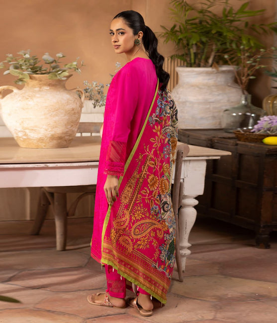 Zellbury Embroidered Lawn Unstitched 3 piece dress - WUS24E31137 Summer Collection