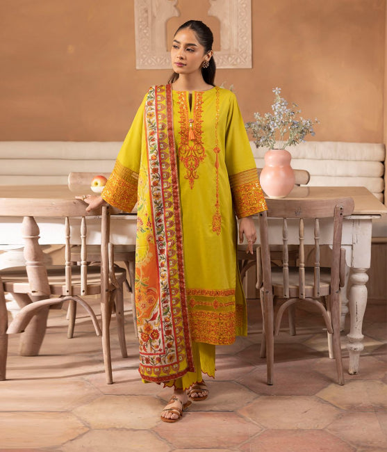 Zellbury Embroidered Lawn Unstitched 3 piece dress - WUS24E31144 Summer Collection