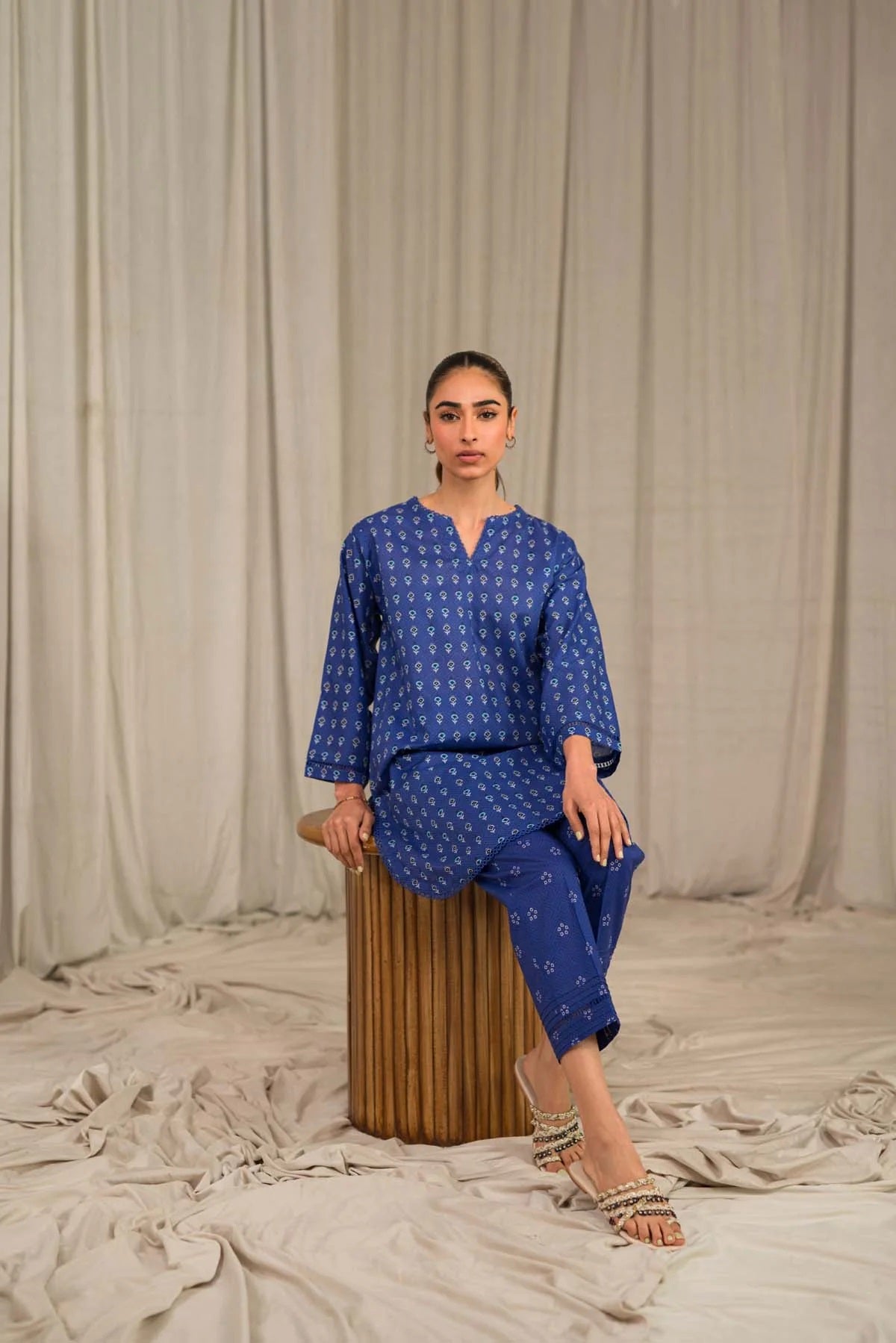 Sahar Printed Lawn Suits Unstitched 2 Piece SHR-S24-PL-V1-31 - Summer Collection