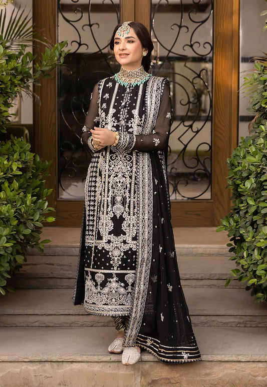 Asim Jofa Maahru Noorie Embroidered Suits Unstitched 3 Piece AJSM-34 - Festive Collection