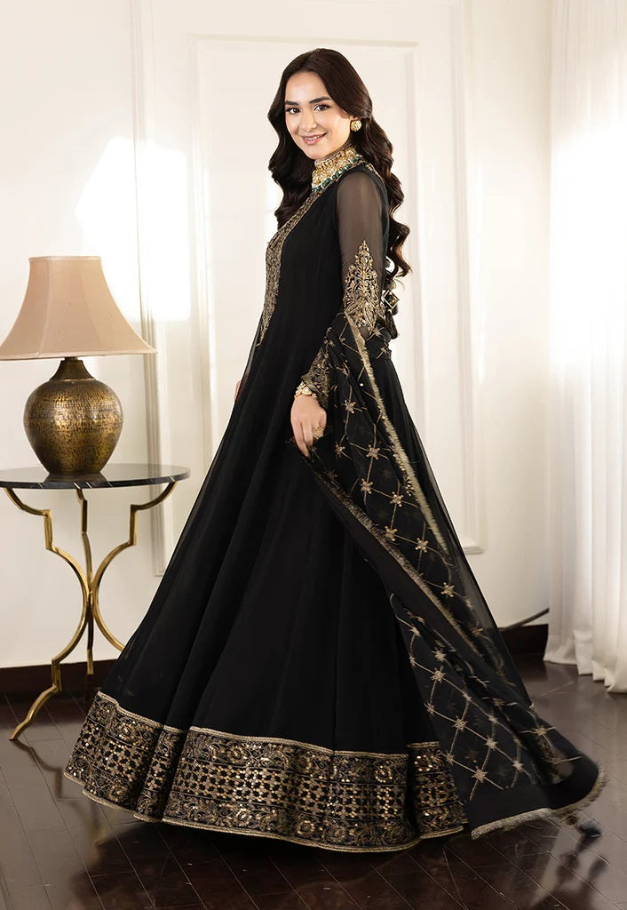 Asim Jofa Maahru Noorie Embroidered Suits Unstitched 3 Piece AJSM-35 - Festive Collection