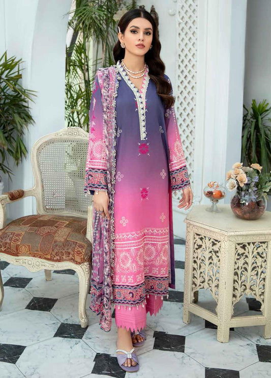Gardenia By Nureh Embroidered Lawn Suits Unstitched 3 Piece NS-36 - Summer Collection
