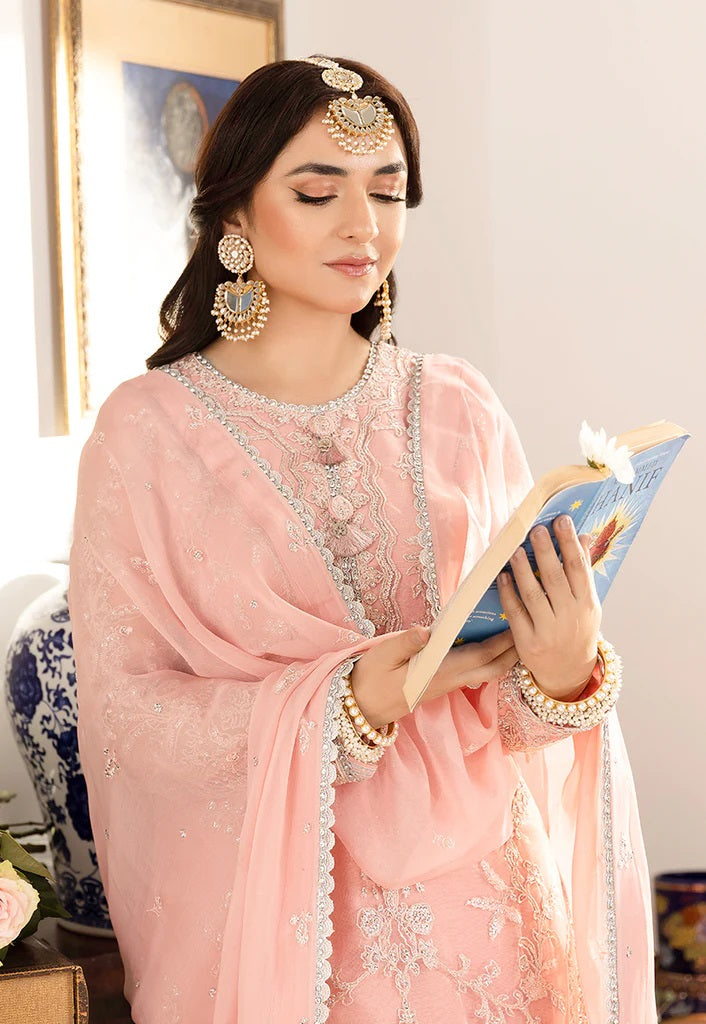 Asim Jofa Maahru Noorie Embroidered Suits Unstitched 3 Piece AJSM-36 - Festive Collection