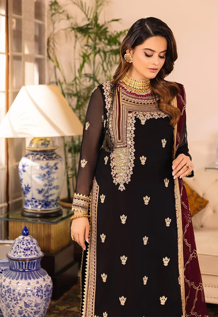 Asim Jofa Maahru Noorie Embroidered Suits Unstitched 3 Piece AJSM-37 - Festive Collection
