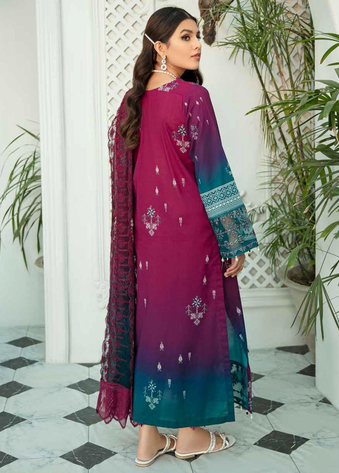 Gardenia By Nureh Embroidered Lawn Suits Unstitched 3 Piece NS-37- Summer Collection