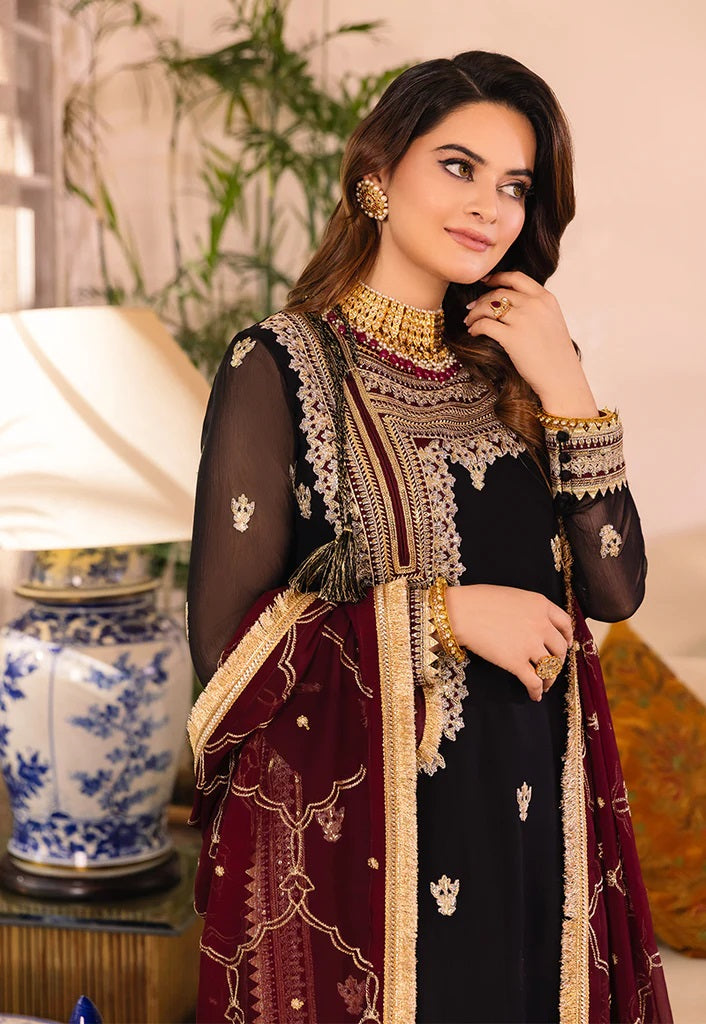 Asim Jofa Maahru Noorie Embroidered Suits Unstitched 3 Piece AJSM-37 - Festive Collection