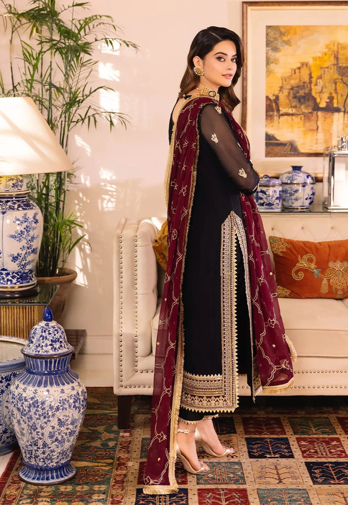 Asim Jofa Maahru Noorie Embroidered Suits Unstitched 3 Piece AJSM-37 - Festive Collection