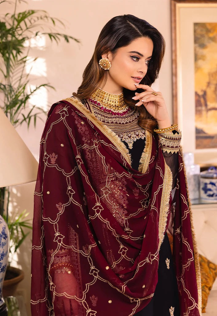 Asim Jofa Maahru Noorie Embroidered Suits Unstitched 3 Piece AJSM-37 - Festive Collection