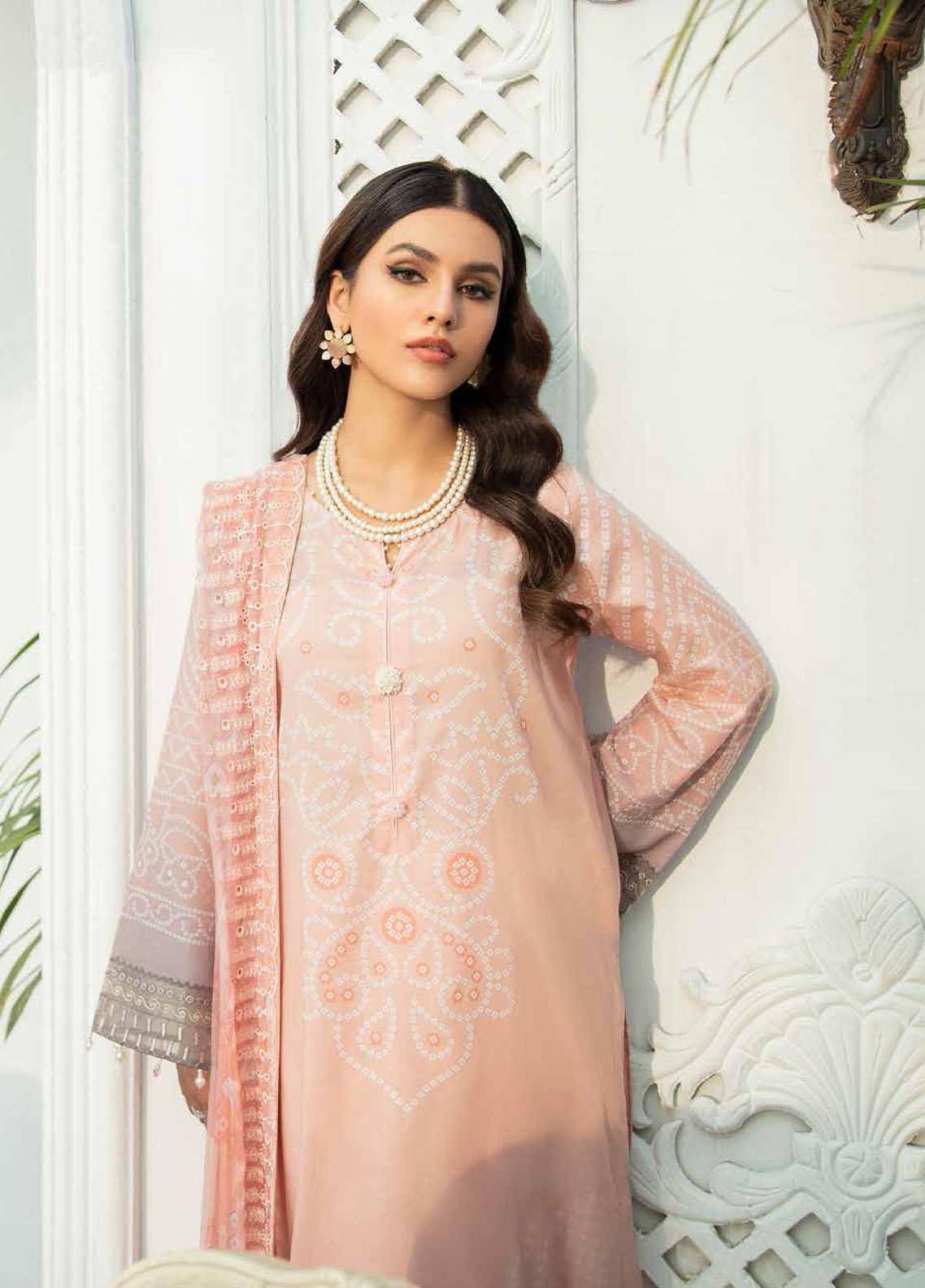 Gardenia By Nureh Embroidered Lawn Suits Unstitched 3 Piece NS-38- Summer Collection