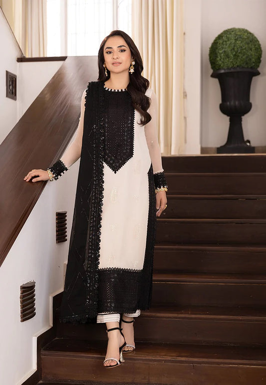 Asim Jofa Maahru Noorie Embroidered Suits Unstitched 3 Piece AJSM-39 - Festive Collection