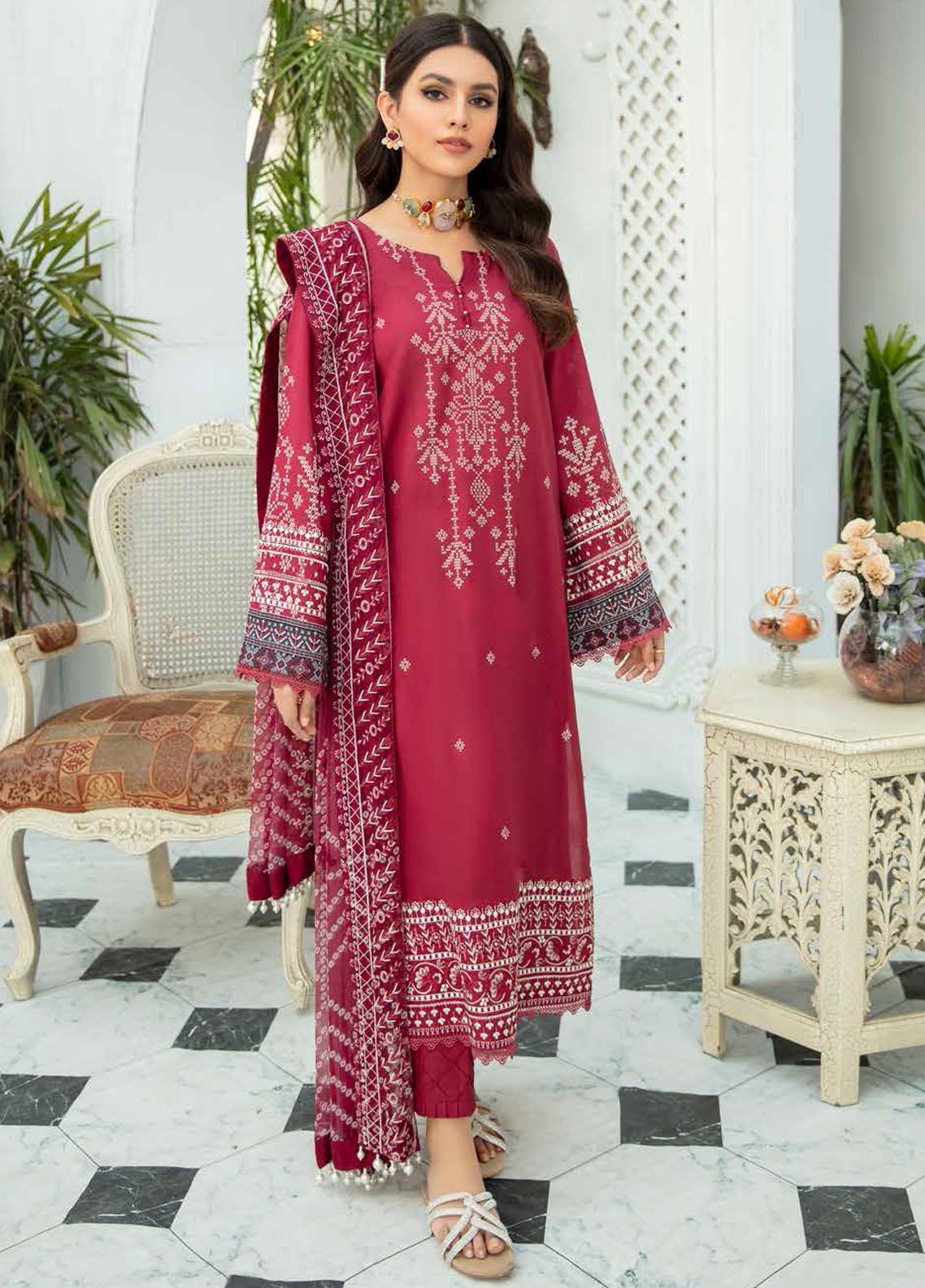 Gardenia By Nureh Embroidered Lawn Suits Unstitched 3 Piece NS-39- Summer Collection