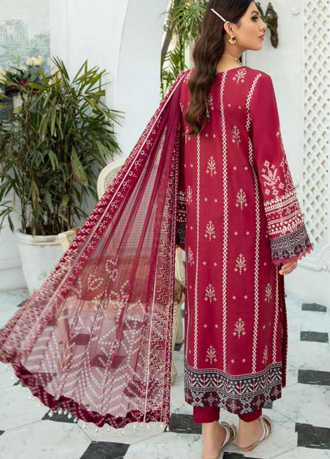 Gardenia By Nureh Embroidered Lawn Suits Unstitched 3 Piece NS-39- Summer Collection