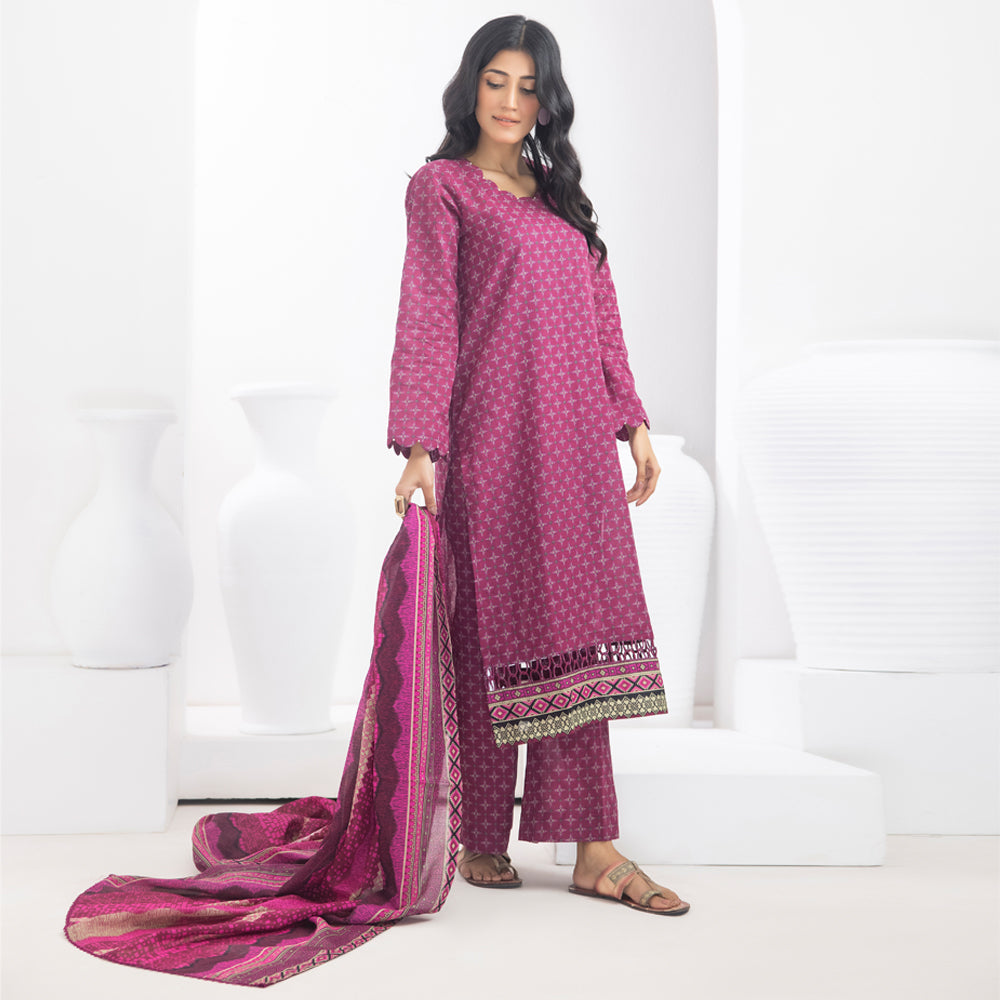 Identic Separates Printed Lawn 3 piece Unstitched dress - IDS-10-03 - Summer Collection