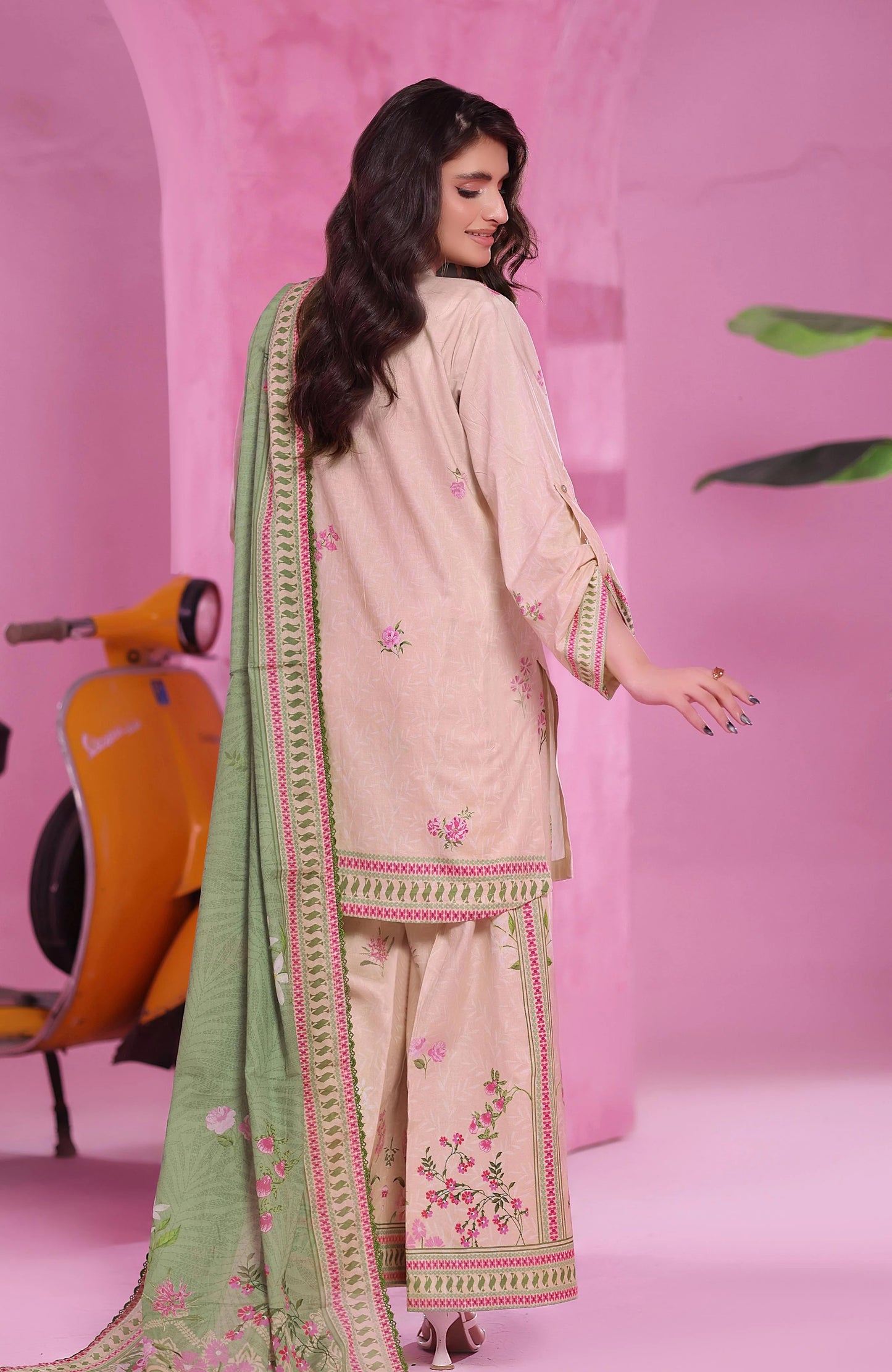 Coco Cords by Alzohaib Printed Cambric 3pc Dress Unstitched - CCC2-2503