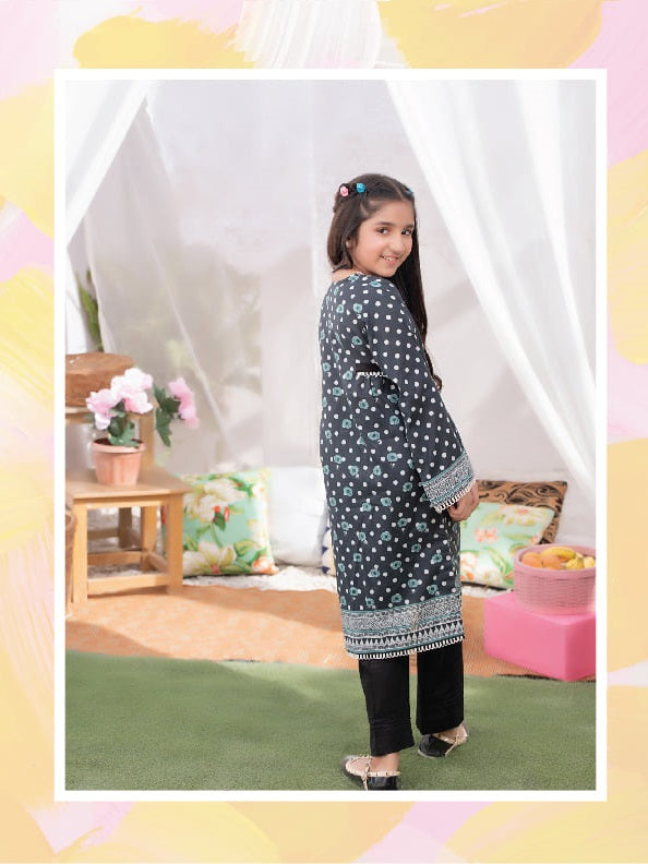 Regalia Textiles Printed Girls Lawn Suits Unstitched 2 Piece RGK-03 - Summer Collection