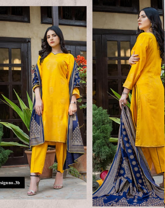 Banarsi Banarsi Lawn 3 piece Unstitched Dress - 3B
