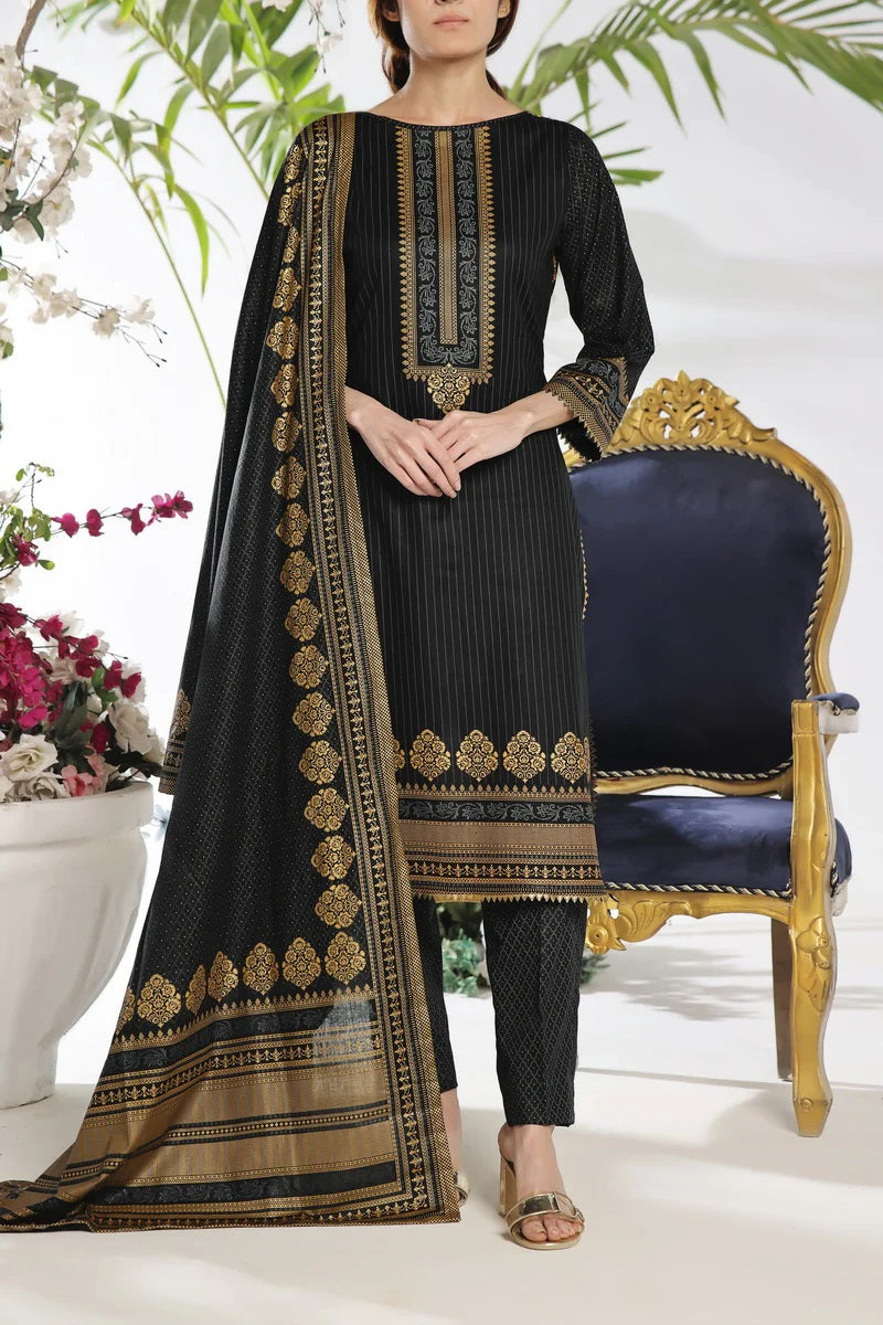 Daman By VS Textiles Printed Lawn Suits Unstitched 3 Piece VS24-D1 2903-B - Summer Collection