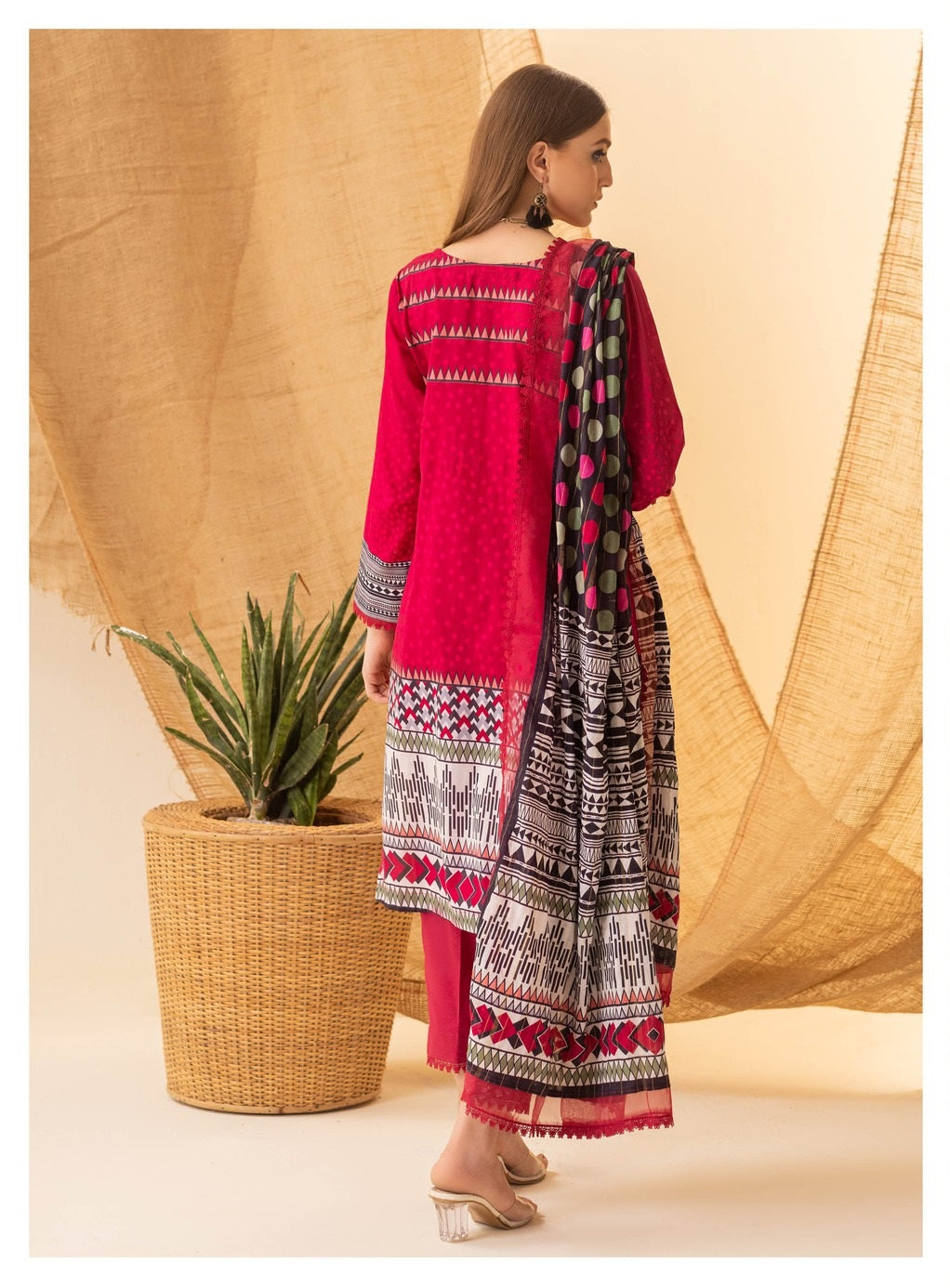 Colors by Al Zohaib Printed Lawn Suits Unstitched 3 Piece CSD-23-03B - Summer Collection