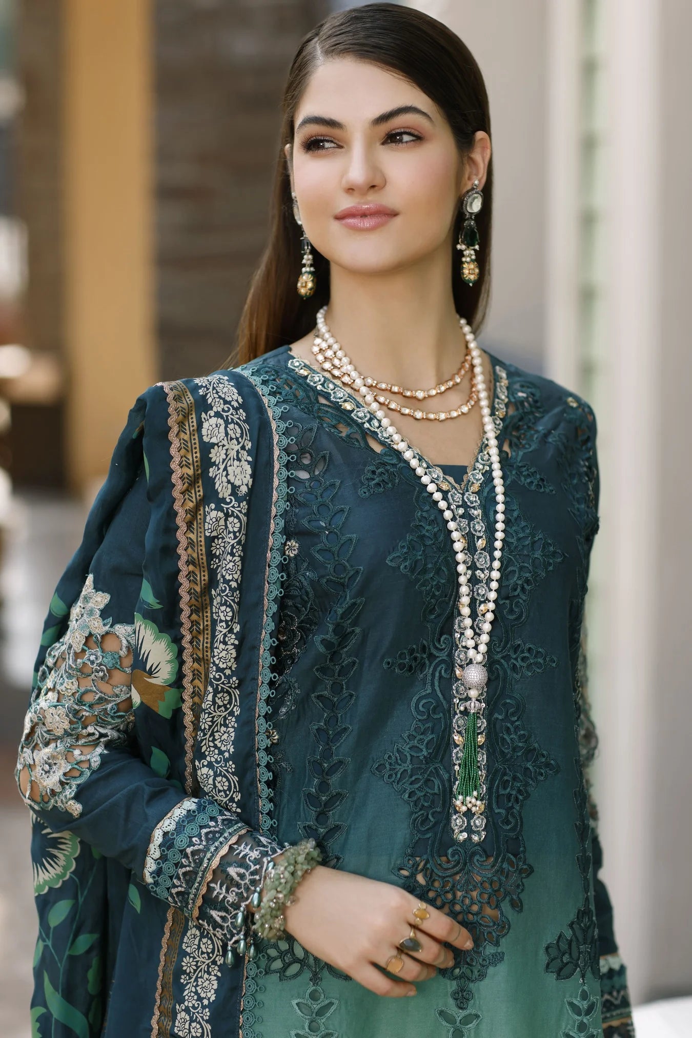 Noor By Saadia Asad Embroidered Lawn Suits Unstitched 3 Piece D03 - Zalia