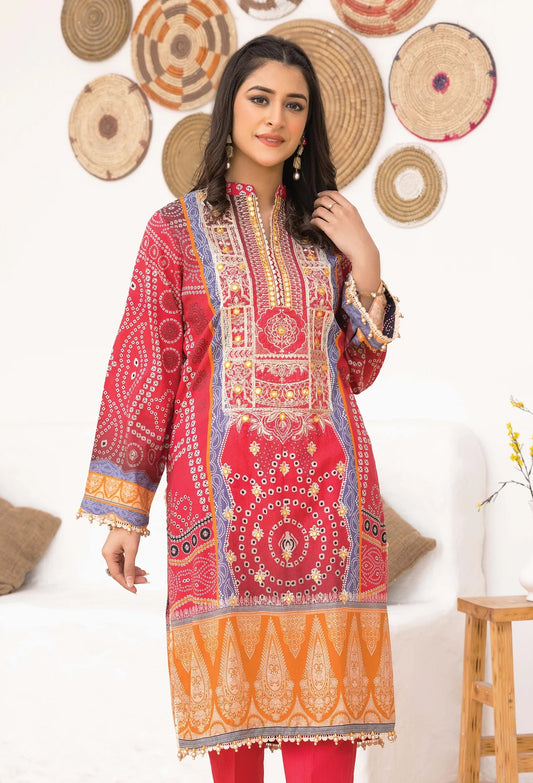 Adan Libas Chunri Embroidered Lawn 2 Piece Unstitched - ALC-06