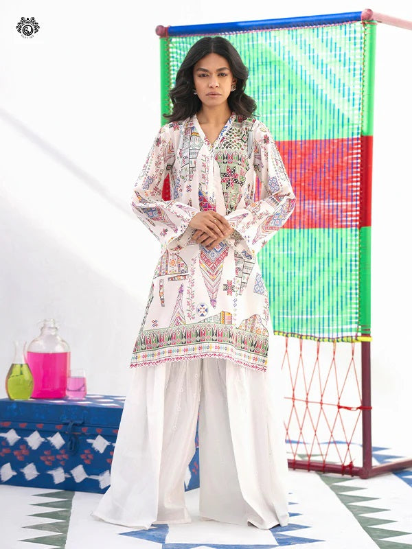 Mia digital Printed Lawn Unstitched 2 piece dress - GM2401A4