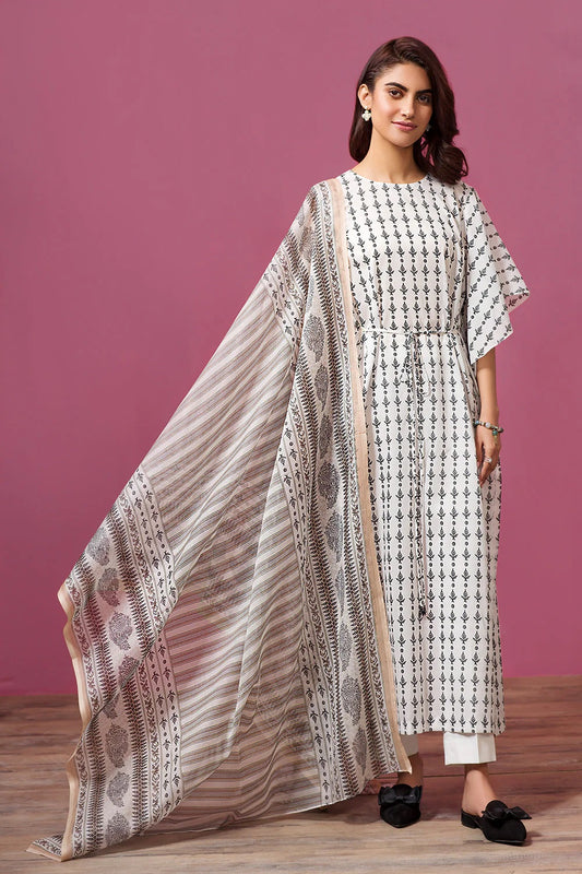 Nishat Printed Lawn 3 Piece Unstitched Dress - 41907530-R