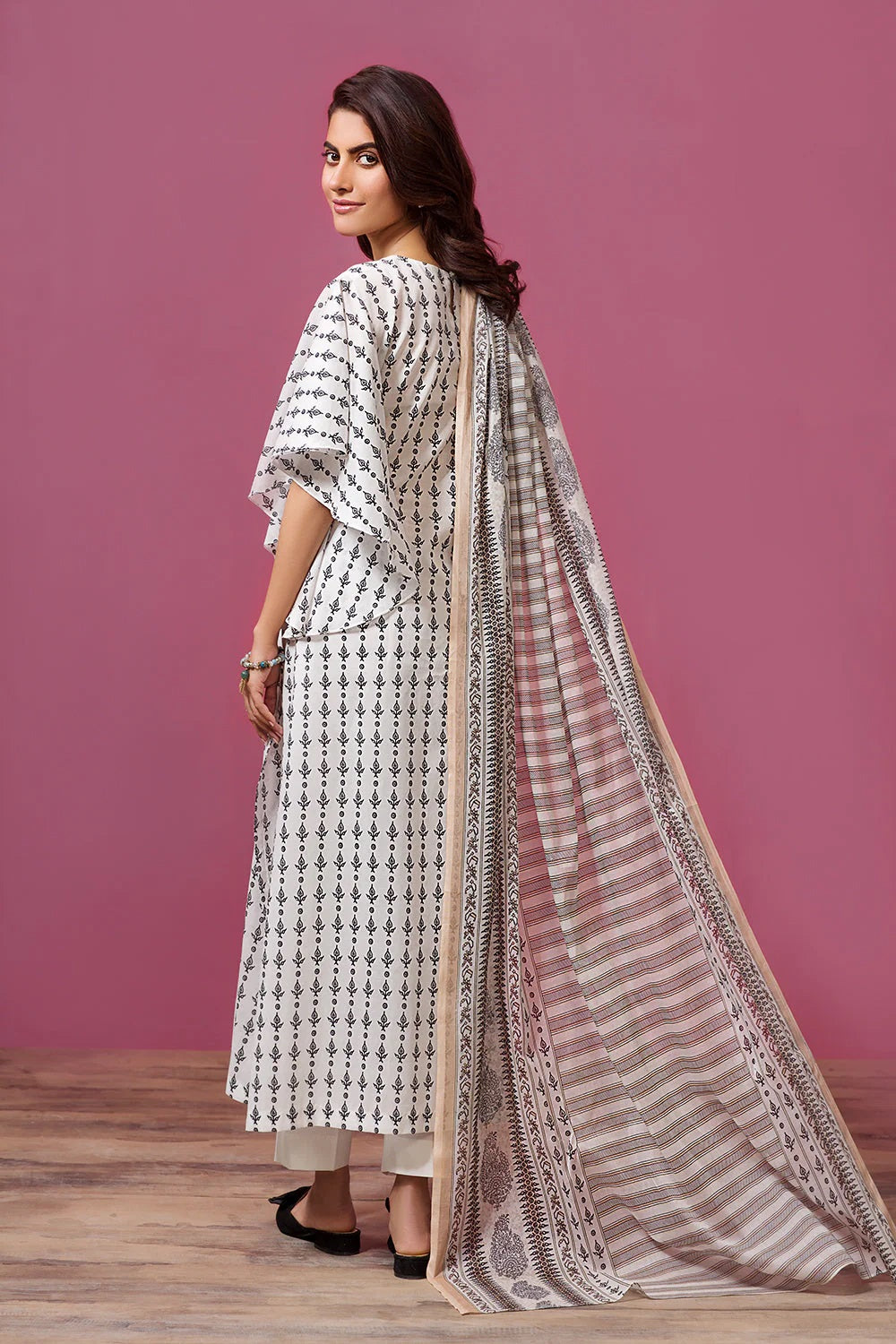 Nishat Printed Lawn 3 Piece Unstitched Dress - 41907530-R