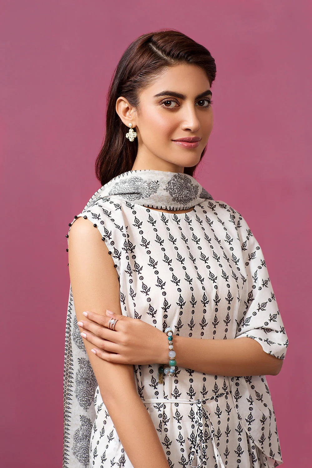 Nishat Printed Lawn 3 Piece Unstitched Dress - 41907530-R