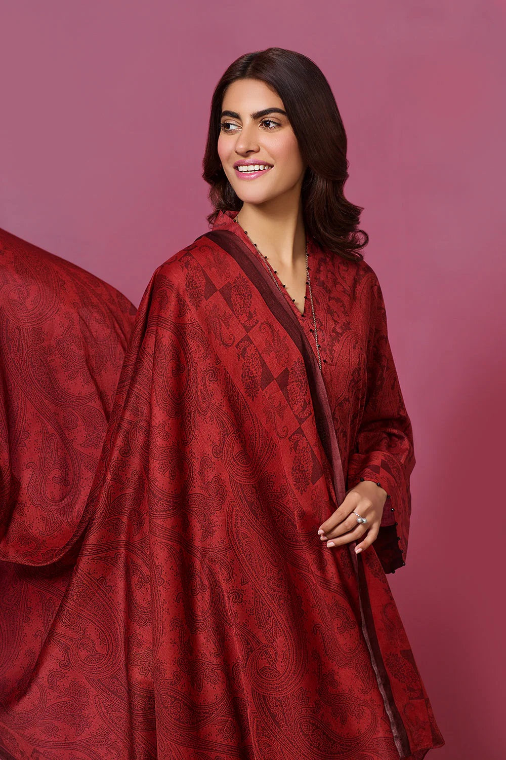 Nishat Printed Lawn 3 Piece Unstitched Dress - 41907533-R