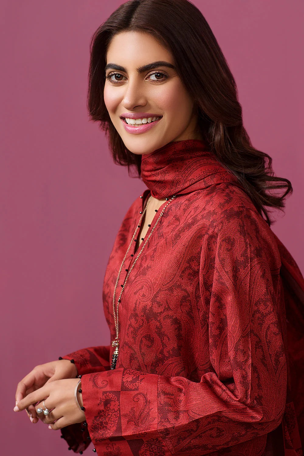 Nishat Printed Lawn 3 Piece Unstitched Dress - 41907533-R