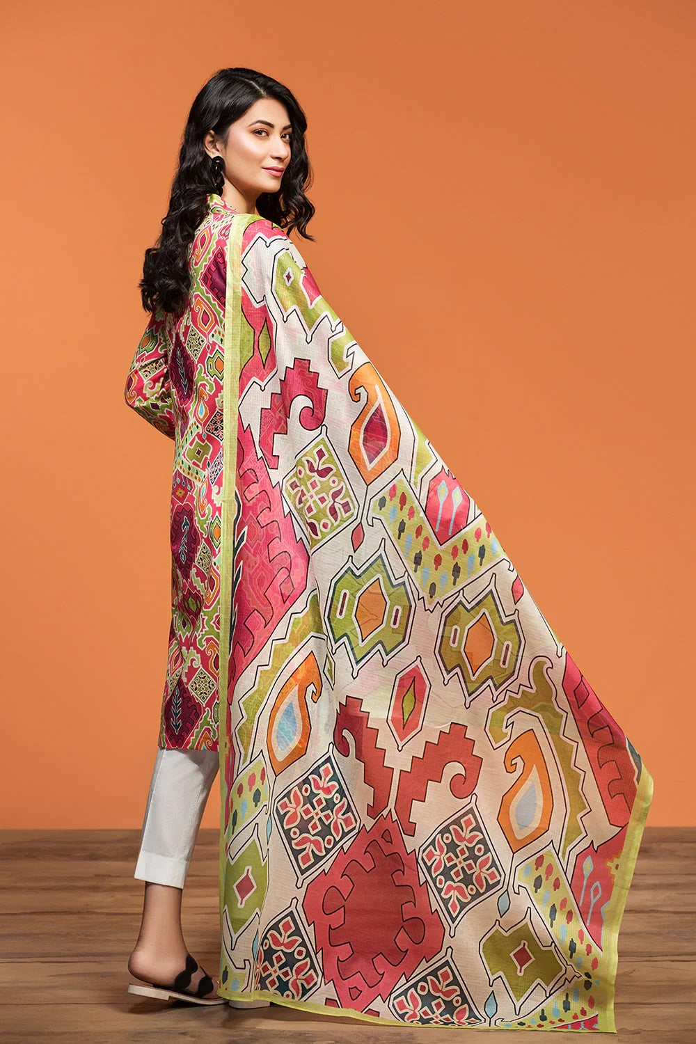 Nishat Printed Lawn 3 Piece Unstitched Dress - 42001017-R