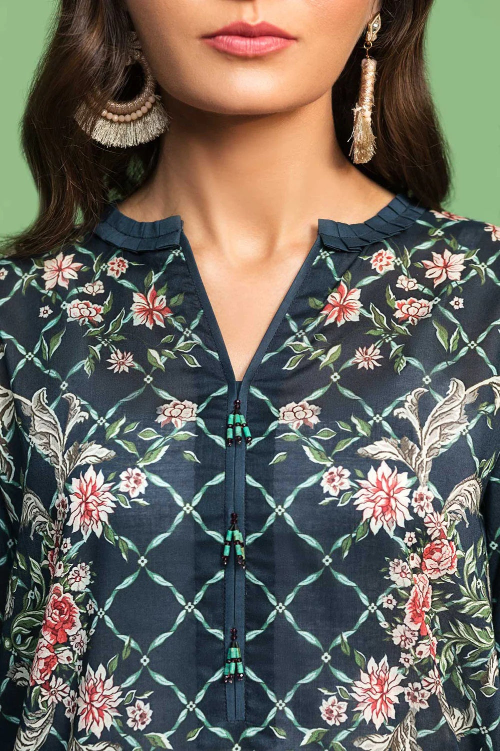 Nishat Printed Lawn 3 Piece Unstitched Dress - 42001029-R
