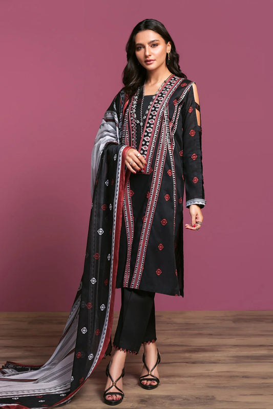 Nishat Printed Lawn 3 Piece Unstitched Dress - 42001087-R