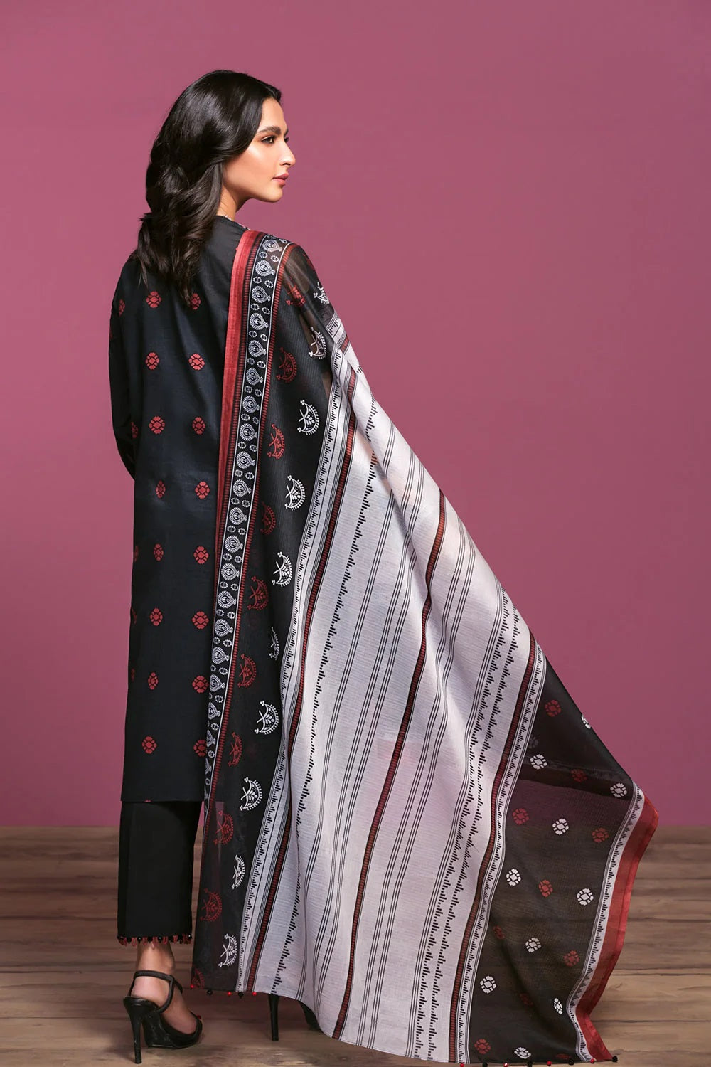 Nishat Printed Lawn 3 Piece Unstitched Dress - 42001087-R