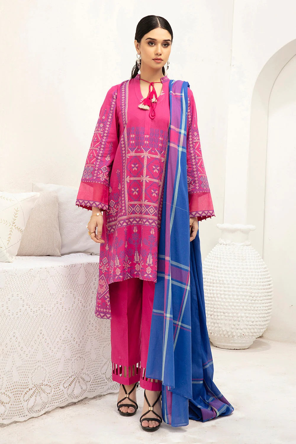 Nishat Printed Lawn 3 Piece Unstitched Dress - 42001365-R