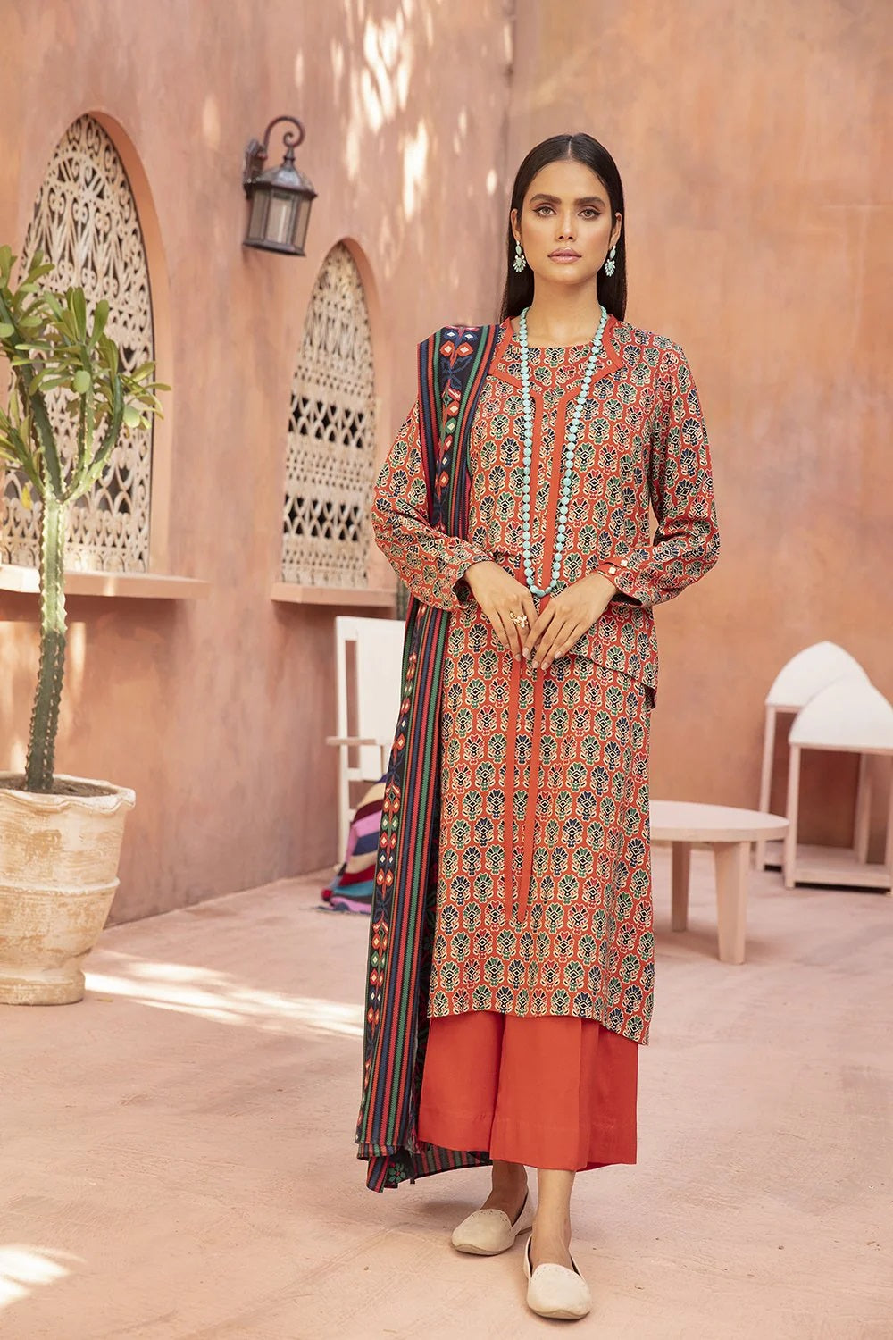 Nishat Printed Lawn 3 Piece Unstitched Dress - 42003712-R