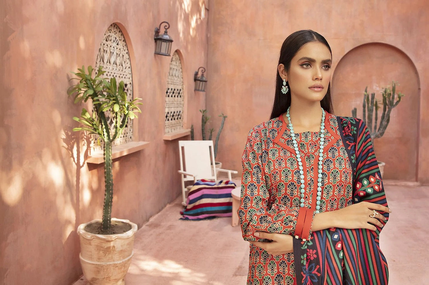 Nishat Printed Lawn 3 Piece Unstitched Dress - 42003712-R