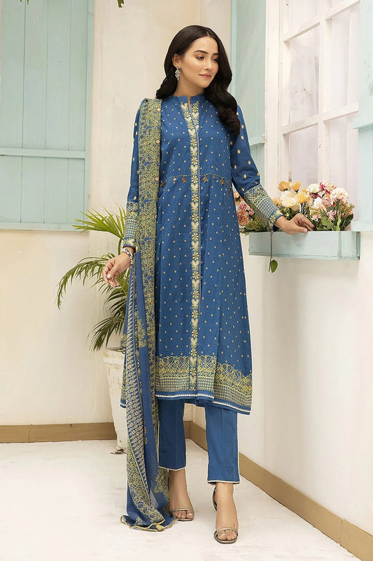 Nishat Printed Lawn 3 Piece Unstitched Dress - 42101044-R
