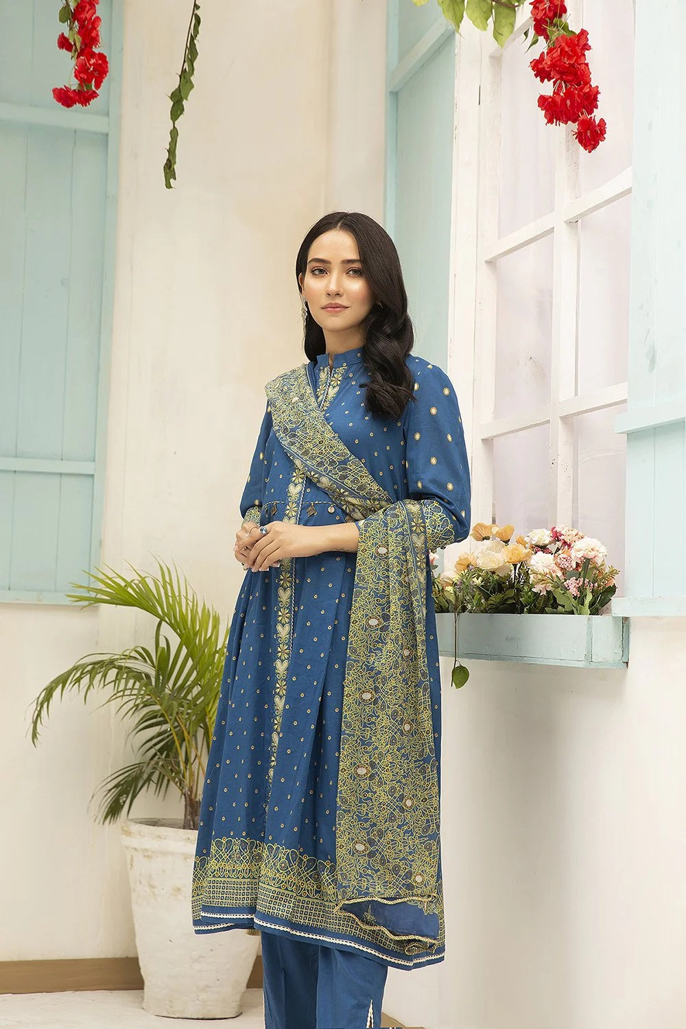 Nishat Printed Lawn 3 Piece Unstitched Dress - 42101044-R