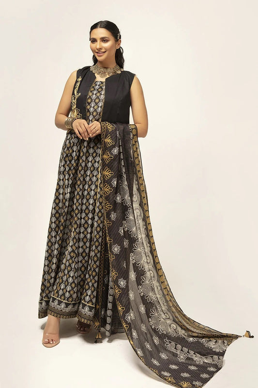 Nishat Printed Lawn 3 Piece Unstitched Dress - 42101193-R