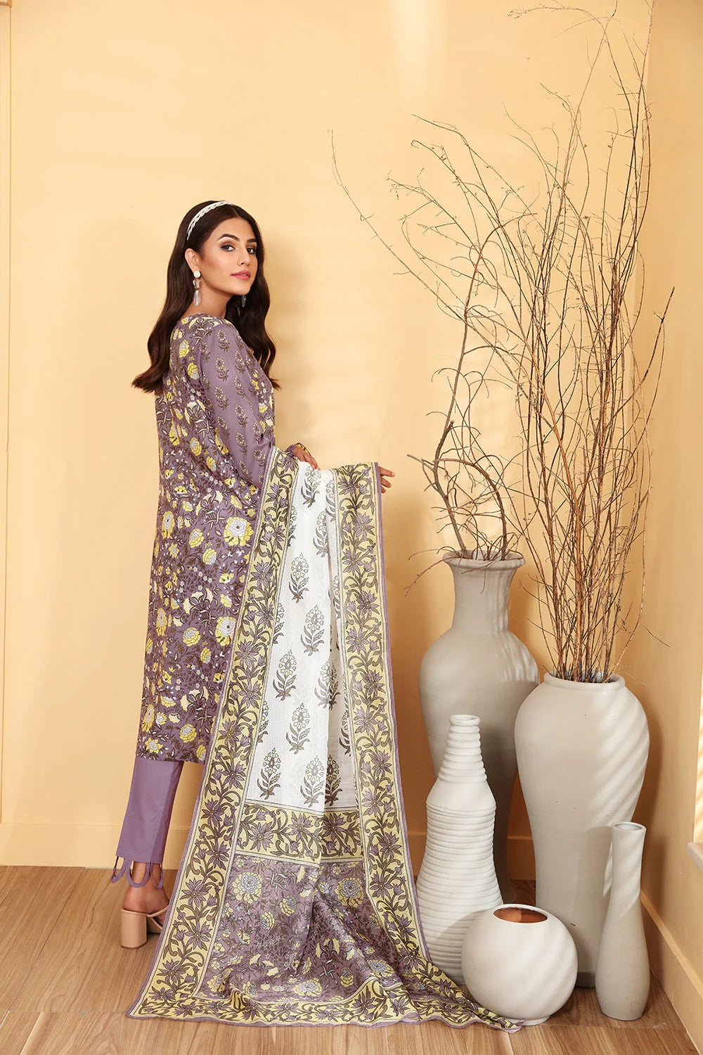 Nishat Printed Lawn 3 Piece Unstitched Dress - 42101319-R