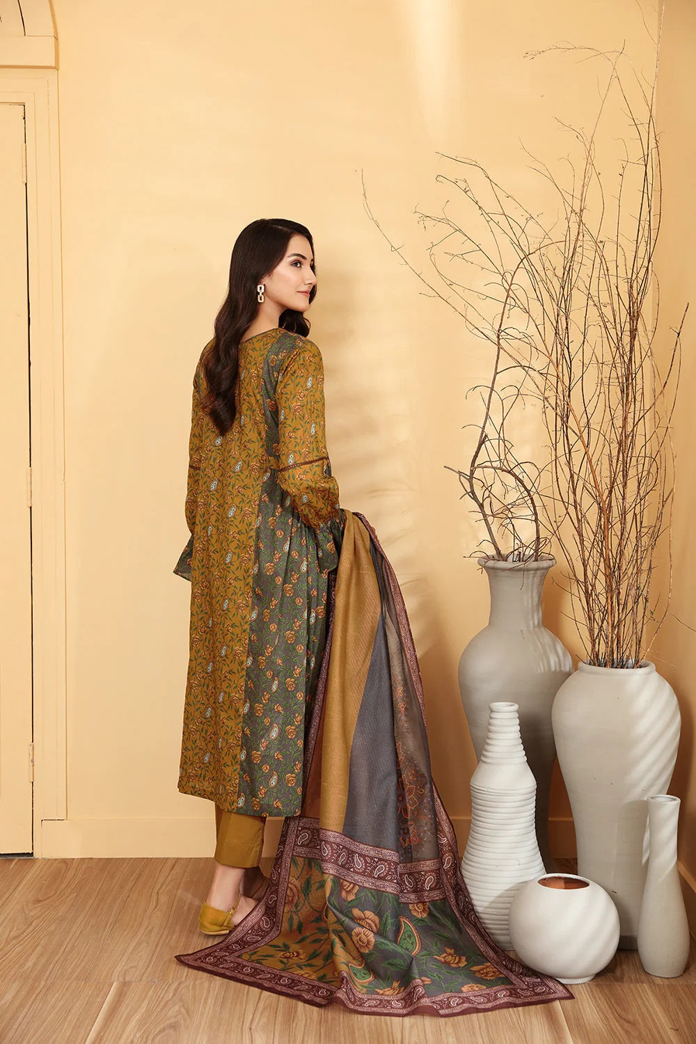 Nishat Printed Lawn 3 Piece Unstitched Dress - 42101320-R